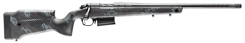 Bergara Rifles B14SM759CF B-14 Crest 6.5 PRC 3+1 20" Sniper Gray Cerakote #5 Contour Threaded Barrel, Sniper Gray Cerakote Steel Receiver, Black & Gray Sponge Fixed Carbon Fiber Stock