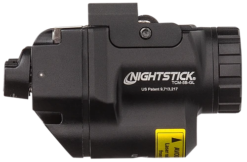 Nightstick TCM5BGL Subcompact Weapon Light with Green Laser  Black Anodized 650 Lumens White LED Glock/Sig Sauer/H&K/Ruger/Smith & Wesson M&P