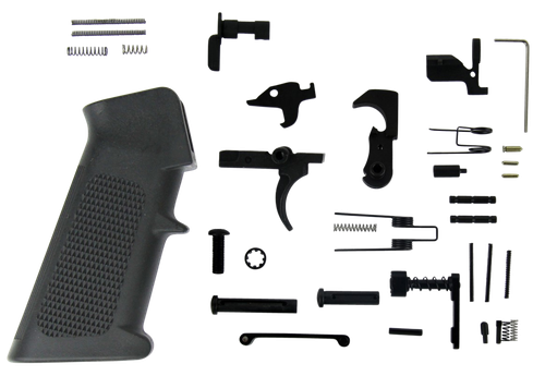 TacFire LPK01USA AR-15 Parts Kit  AR-Platform Black A2 Grip Black