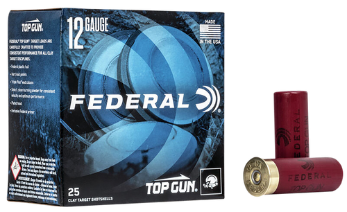 Federal TGL128 Top Gun  12Gauge 2.75" 1 1/8oz 8Shot 25 Per Box/10 Case