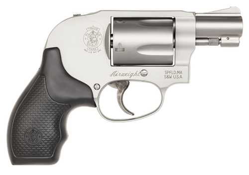 Smith & Wesson 163070 Model 638 *CA Compliant 38 Special + P 5 Shot 1.88" Stainless Steel Barrel/Cylinder, Matte Silver Aluminum Alloy J-Frame, Polymer Grip, Internal Lock, Concealed Hammer