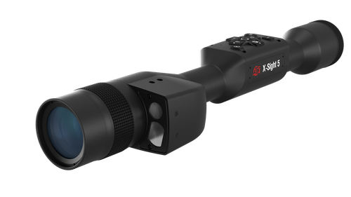 ATN DGWSXS3155LRF X-Sight 5 LRF Night Vision Rifle Scope Black Anodized 3-15x, 30mm Tube, Gen 5 Smart Mil Dot Reticle