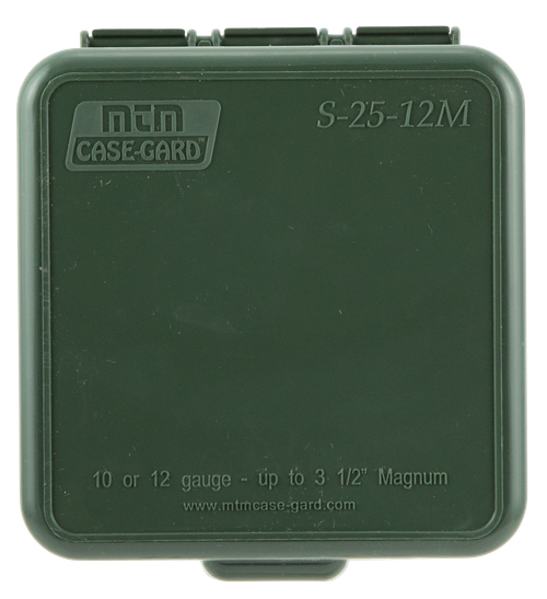 MTM Case-Gard S2512M11 Shotshell Box Flip-Top Multi Gauge Shotgun Forest Green Polypropylene 25rd
