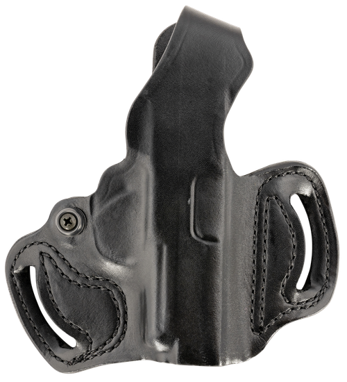 DeSantis Gunhide 085BA8JZ0 Thumb Break Mini Slide OWB Black Leather Belt Slide Fits Sig P365 Belt 1.75" Wide Right Hand