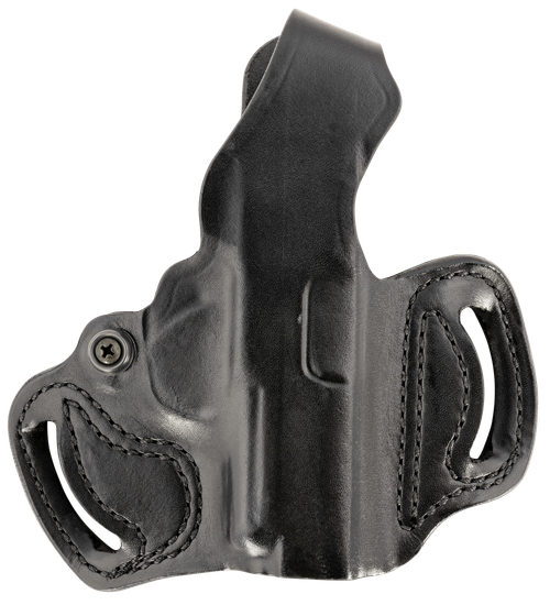 DeSantis Gunhide 085BA8JZ0 Thumb Break Mini Slide OWB Black Leather Belt Slide Fits Sig P365 Belt 1.75" Wide Right Hand