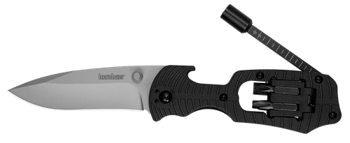 Kershaw 1920 Select Fire  Folding 8Cr13MoV SS 7.60" Long Plain Blade Black Glass-Filled Nylon Handle