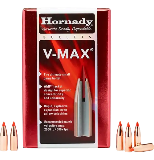 Hornady 22241 V-Max  22 Cal .224 40 gr V Max 100 Per Box/ 40 Case