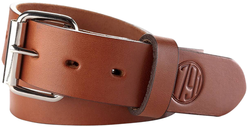 1791 Gunleather BLT013236CBRA 01  Gun Belt Classic Brown Leather 32/36 1.50" Wide Buckle Closure