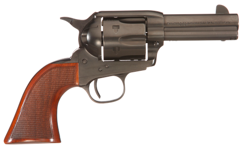 Taylors & Company 550884DE Runnin Iron Black Rock 45 Colt (LC) Caliber with 3.50" Barrel, 6rd Capacity Cylinder, Overall Black Nitride Finish Steel, Checkered Walnut Grip & Overall Taylor Polish