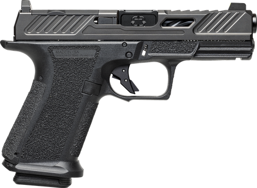 Shadow Systems SS1040CA MR920 Elite 9mm 10+1 Black Black Nitride Optic Cut/Serrated/Window Cut Stainless Steel Slide Black Black Interchangeable Backstrap Grip *CA Compliant