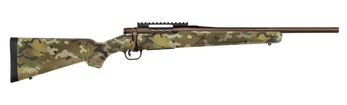 Mossberg 28280 Patriot  Compact 350 Legend 4+1 18" Patriot Brown Cerakote Threaded Bull Barrel, Patriot Brown Cerakote Steel Receiver w/Picatinny Rail, MultiCam Fixed Synthetic Stock