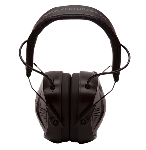Pyramex VGPME30BT Venture Gear AMP Muff Polymer 26 dB Over the Head Black Adult 1 Pair