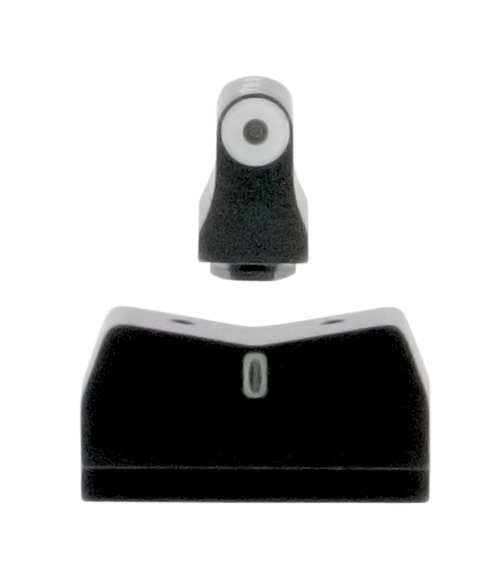 XS Sights GL0004S5 DXT Big Dot Night Sights fits Glock  Black | Green Tritium White Outline Front Sight Green Tritium White Outline Bar Rear Sight