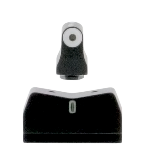 XS Sights GL0004S5 DXT Big Dot Night Sights fits Glock  Black | Green Tritium White Outline Front Sight Green Tritium White Outline Bar Rear Sight