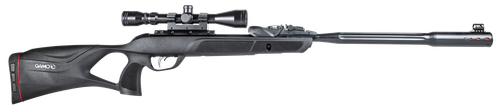 Gamo 6110063354 Swarm Fusion 10X Gen 3 Gas Piston 177 10rd Shot Black Black Fluted Steel Barrel Black Receiver Black All Weather Lightweight Thumbhole Stock Scope 3-9x40mm