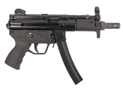 MAC 12750005 5K  9mm Luger 30+1 5.80" Black Phosphate Steel Threaded Barrel, Black Phosphate Optics Ready Receiver/Frame, Black Grip, Ambidextrous