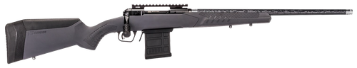 Savage Arms 57940 110 Carbon Tactical Full Size 6.5 PRC 5+1 24" Carbon Fiber Threaded Barrel. Matte Black Picatinny Rail Carbon Steel Receiver. Adj AccuStock Gray Synthetic Stock, Right Hand