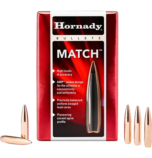 Hornady 2278 Match  22 Cal .224 68 gr Hollow Point Boat Tail Match 100 Per Box/ 40 Case