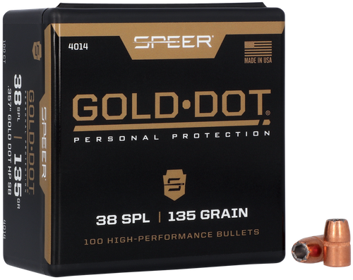 Speer 4014 Gold Dot Personal Protection 38Special 135gr Hollow Point 100 Per Box/5 Case