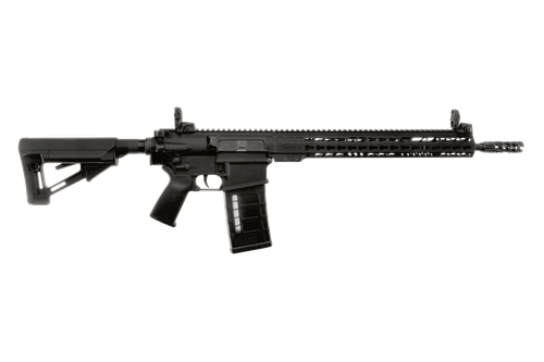 ArmaLite AR10TAC14 AR-10 Tactical 308 Win  25+1 16" Barrel, Black Hard Coat Anodized Receiver, Black  Magpul STR Collapsible Stock, Magpul MBUS Front & Rear Sights, Flash Suppressor