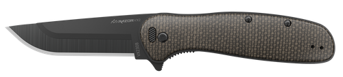 Outdoor Edge VX230DC Razor VX2  3" Folding Plain 420J2 SS Blade Brown/Burlap