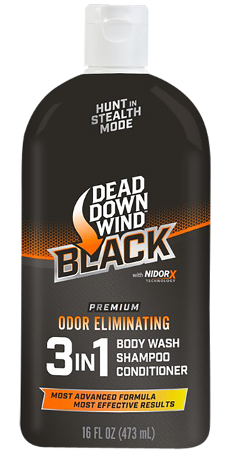 Dead Down Wind 127160 Black Premium 3-in-1 Combo Odor Eliminator 16 oz Squeeze Bottle