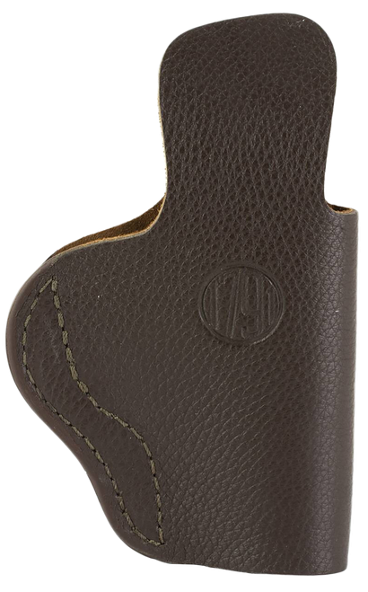 1791 Gunleather FCD4BRWL Fair Chase  IWB Size 04 Brown Leather Deer Hide Belt Clip Fits Glock 17/19 Left Hand