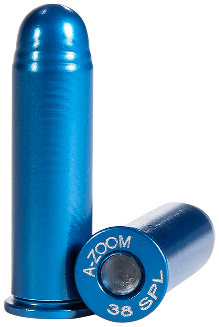 A-Zoom 16318 Revolver Blue Snap Caps 38Special 12Pack
