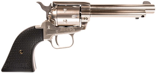 Heritage Mfg RR22NI4 Rough Rider  22 LR 6 Shot, 4.75" Black Nitride Steel Barrel, Black Nitride Steel Frame, Black Cylinder, US Flag Polymer Grip, Manual Safety, Exposed Hammer