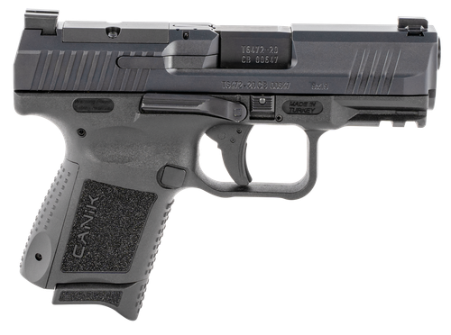 Canik HG5643N TP9 Elite Subcompact 9mm Luger 15+1/12+1, 3.60" Black Nitride Match Grade Barrel, Optic Ready/Serrated Steel Slide, Polymer Frame w/Picatinny Rail & Interchangeable Backstrap Grip