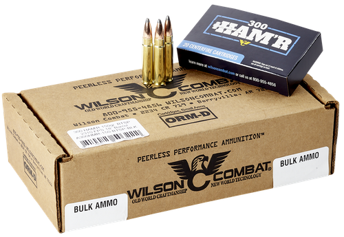 Wilson Combat A300HMR150BTSP HAM'R Boat Tail 300 HAM'R 150 gr Speer Boat Tail Soft Point 20 Per Box/ 10 Case