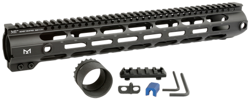 Midwest Industries MICR30815  Combat Handguard AR-308/LR-308 Black Hardcoat Anodized 15" 6061-T6 Aluminum