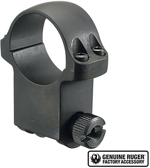Ruger 90280 6BHM Scope Ring  Matte Black 1" Extra High