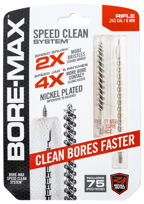 Real Avid AVBMSET243 Bore-Max Speed Clean Upgrade Set 243 Cal Rifle