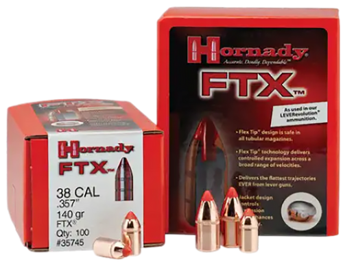 Hornady 50102 FTX  50 Cal .500 300 gr Flex Tip eXpanding 50 Per Box/ 25 Case