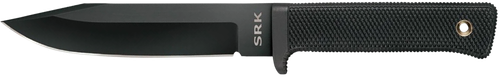 Cold Steel CS49LCK SRK  6" Fixed Clip Point Plain Black Tuff-Ex Finish SK-5 Steel Blade, 4.75" Black Kray-Ex Handle, Includes Sheath