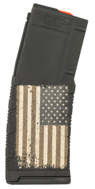 Black Rain Ordnance MAG30AMFLAG Magazine  30rd 223 Rem/5.56x45mm NATO American Flag Engraving Fits AR-15/M16/M4
