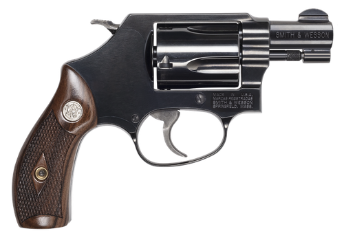 Smith & Wesson 14076 Model 36  J-Frame 38 Special +P 5 Shot 1.88" Blued Carbon Steel Barrel, Blued Cylinder, Blued Carbon Steel Frame, Checkered Wood Grip, No Safety, Exposed Hammer