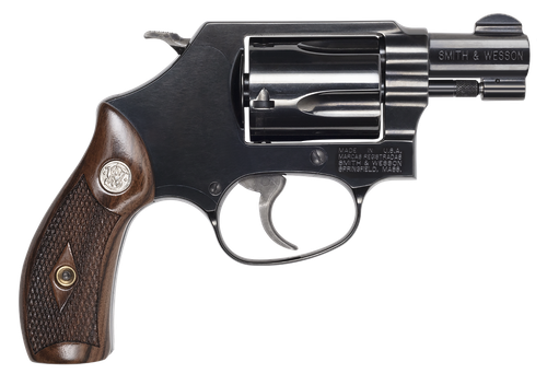 Smith & Wesson 14076 Model 36  J-Frame 38 Special +P 5 Shot 1.88" Blued Carbon Steel Barrel, Blued Cylinder, Blued Carbon Steel Frame, Checkered Wood Grip, No Safety, Exposed Hammer