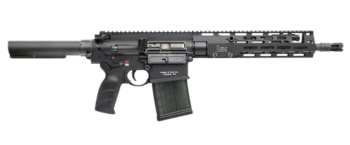 HK 81001052 MR762 A4 7.62x51mm 20+1 13" Threaded Barrel, M-LOK Handguard, Black Receiver w/Picatinny Rail, Black Pistol Tube, Black Ergonomic Grip