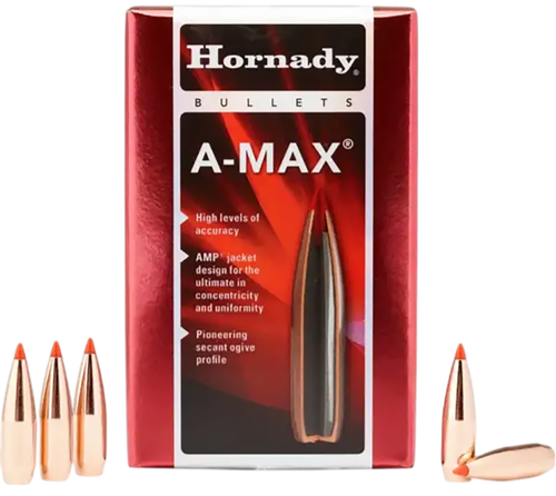 Hornady 30502 A-MAX  30 Cal .308 168 gr A Max 100 Per Box/ 15 Case