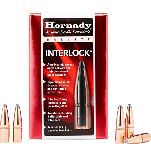 Hornady 3210 InterLock  32 Cal .321 170 gr Flat Point 100 Per Box/ 15 Case