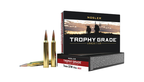 Nosler 60104 Trophy Grade Long-Range 7mmSTW 175gr Nosler Spitzer AccuBond Long Range 20 Per Box/10 Case