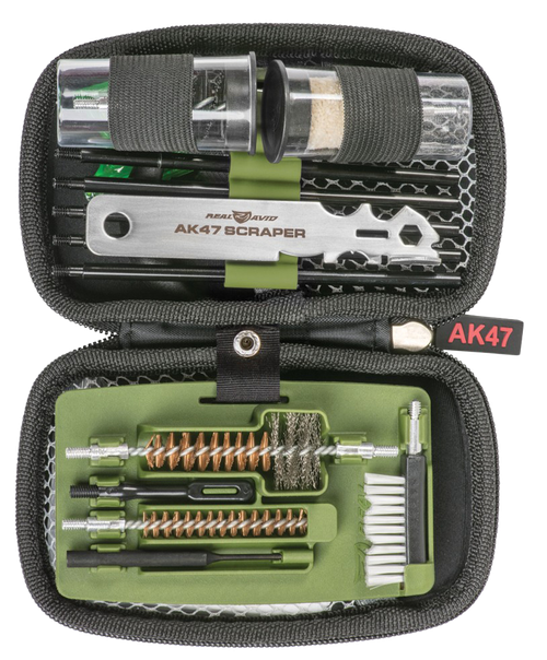 Real Avid AVGCKAK47 Gun Boss Cleaning Kit AK47/Green Weather Proof Ballistic Nylon Case