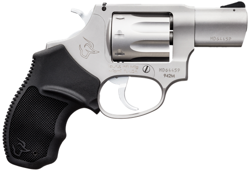 Taurus 2942M029 942  22 WMR 8rd 2" Barrel, Overall Matte Finish Stainless Steel & Finger Grooved Black Polymer Grip