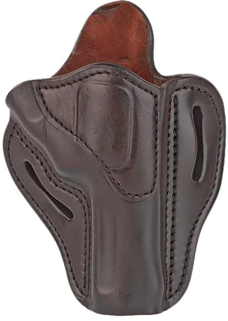 1791 Gunleather RVH2SBRR RVH2  OWB Size 02 Signature Brown Leather Belt Slide Fits Ruger GP100/S&W K Frame Right Hand