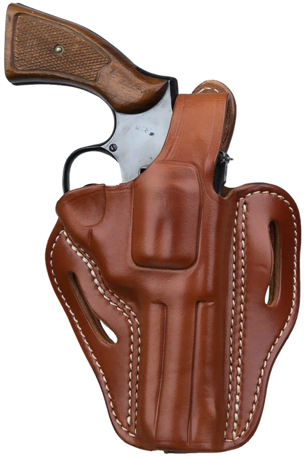 1791 Gunleather RVHX2CBRR RVHX-2  OWB Size 02 Classic Brown Leather Fits Up to 4" Barrel, K/L-Frame, Belt Slide Right Hand