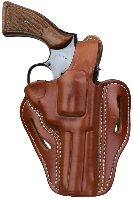 1791 Gunleather RVHX2CBRR RVHX-2  OWB Size 02 Classic Brown Leather Fits Up to 4" Barrel, K/L-Frame, Belt Slide Right Hand