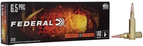 Federal F65PRCTFS1 Fusion  6.5PRC 140gr Tipped Fusion 20 Per Box/10 Case
