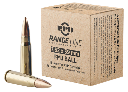 TR&Z PPR739   7.62x39mm 123 gr Full Metal Jacket 15 Per Box/ 62 Cs